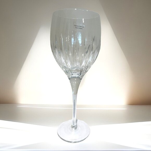 Vintage Atlantis Crystal Stemware Piano Water Goblet Hand Made 9.5" Tall - Picture 1 of 9